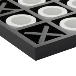 Decorative Accents-Kirkland's Home Matte Black And White Wooden Tic Tac Toe Board