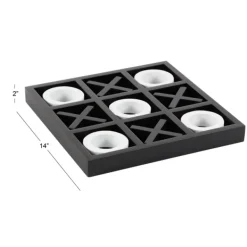Decorative Accents-Kirkland's Home Matte Black And White Wooden Tic Tac Toe Board