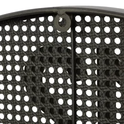 Clocks-Kirkland's Home Matte Black Iron Wall Clock, 32 In.