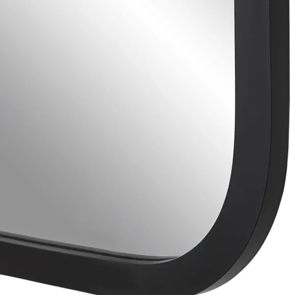 Decorative Mirrors-Kirkland's Home Matte Black Rectangular Wall Mirror
