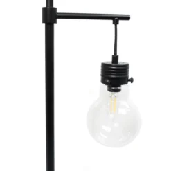 Floor Lamps-Kirkland's Home Matte Black Stephen Floor Lamp Clear
