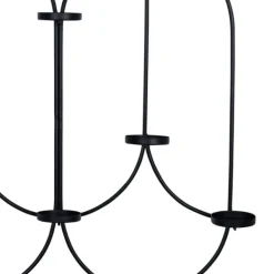 Sconces-Kirkland's Home Matte Black Tealight Wall Sconce