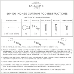 Curtain Rods & Hardware-Kirkland's Home Matte Bronze Catherine Curtain Rod, 120 In.