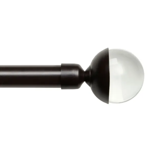 Curtain Rods & Hardware-Kirkland's Home Matte Bronze Eleanor Curtain Rod Set, 120 In.
