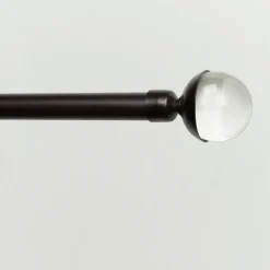 Curtain Rods & Hardware-Kirkland's Home Matte Bronze Eleanor Curtain Rod Set, 120 In.