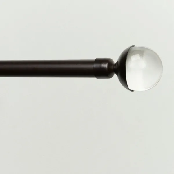 Curtain Rods & Hardware-Kirkland's Home Matte Bronze Eleanor Curtain Rod Set, 120 In.