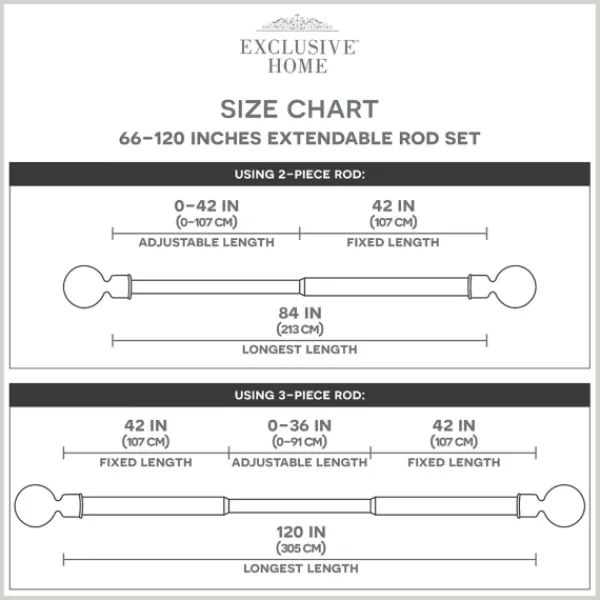 Curtain Rods & Hardware-Kirkland's Home Matte Bronze Eleanor Curtain Rod Set, 120 In.