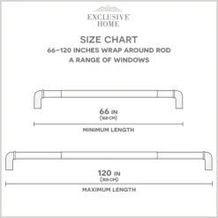 Curtain Rods & Hardware-Kirkland's Home Matte Bronze Hyde Wrap Around Curtain Rod, 120 In.