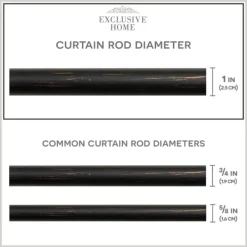Curtain Rods & Hardware-Kirkland's Home Matte Bronze Modern Twist Curtain Rod, 72 In.