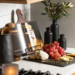 Vases-Kirkland's Home Matte Ceramic Vases, Set Of 3 Black