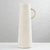 Vases-Kirkland's Home Matte Egg Shell Pitcher Vase Ivory