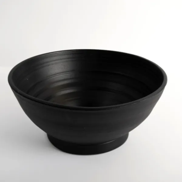 Decorative Bowls & Jars-Kirkland's Home Matte Footed Stoneware Bowl Black