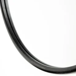 Decorative Mirrors-Kirkland's Home Matte Metal Frame Oval Wall Mirror Black