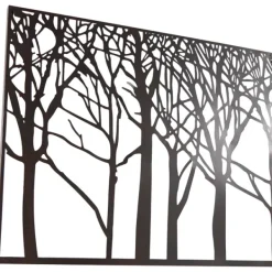 Wall Plaques-Kirkland's Home Matte Metal Tree Frame Wall Plaque Black