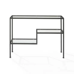 Console Tables-Kirkland's Home Matte Multi Level Console Table Black