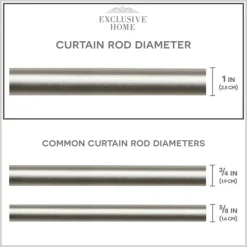 Curtain Rods & Hardware-Kirkland's Home Matte Nickel Rhys Cylinder Curtain Rod, 72 In.