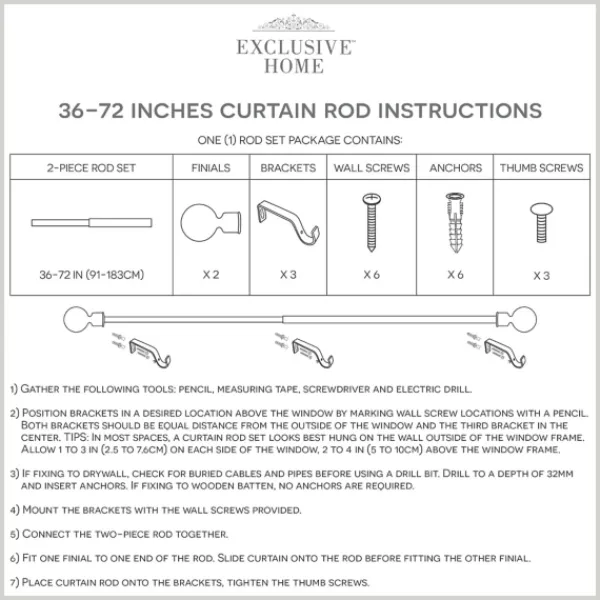 Curtain Rods & Hardware-Kirkland's Home Matte Nickel Stacked Cylinder Curtain Rod, 72 In.