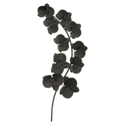 Wall Plaques-Kirkland's Home Matte Orchid Plaque Black