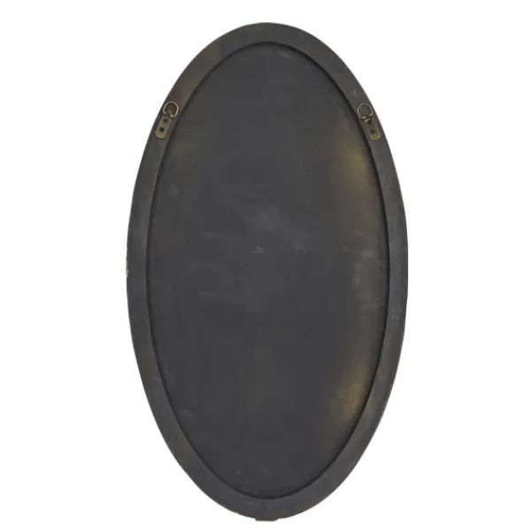 Decorative Mirrors-Kirkland's Home Matte Thin Wood Frame Oval Wall Mirror Gold