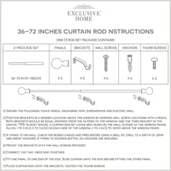 Curtain Rods & Hardware-Kirkland's Home Matte White Open Sphere Curtain Rod, 72 In.