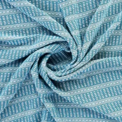 Blankets & Throws-Kirkland's Home Maui Striped Fringe Throw Blue