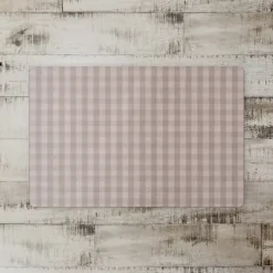 Kitchen & Floor Mats-Kirkland's Home Mauve And Gray Plaid Kitchen Mat Pink/Gray
