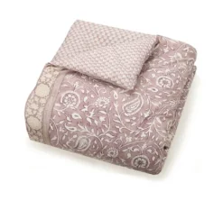 Comforters-Kirkland's Home Mauve Scorro 5-Pc. Queen Comforter Set Purple