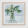 Framed Art-Kirkland's Home May Lily Of The Valley Framed Art Print Green/Gray/White
