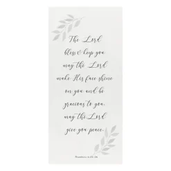 Wall Quotes & Signs-Kirkland's Home May The Lord Give You Peace Canvas Art Print White