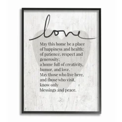 Wall Quotes & Signs-Kirkland's Home May This Home Framed Giclee Canvas Art Print Gray