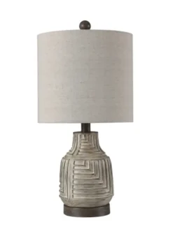 Table Lamps-Kirkland's Home Maze Design Table Lamp Tan
