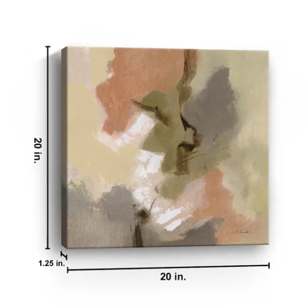 Canvas Art-Kirkland's Home Meadow Outlook Canvas Art Print, 20X20 Orange/Green/Gray
