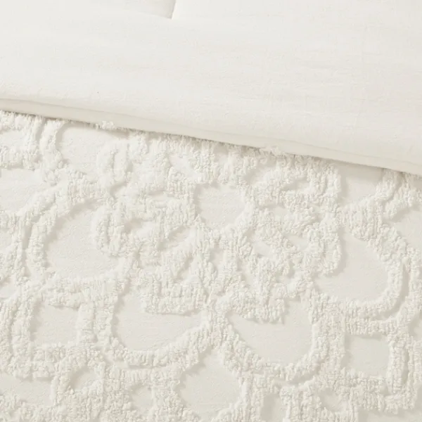 Comforters-Kirkland's Home Medallion Full/Queen 3-Pc. Comforter Set White