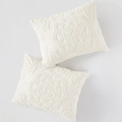 Comforters-Kirkland's Home Medallion Full/Queen 3-Pc. Comforter Set White