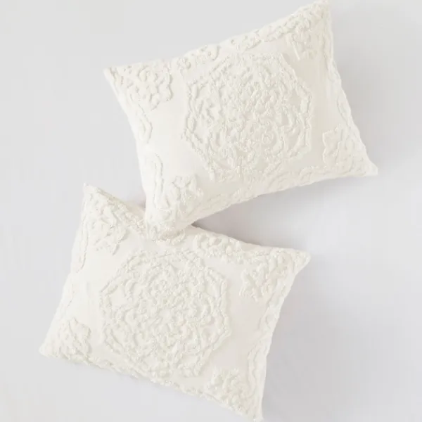 Comforters-Kirkland's Home Medallion Full/Queen 3-Pc. Comforter Set White