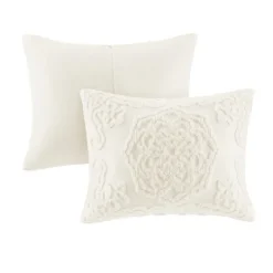 Comforters-Kirkland's Home Medallion Full/Queen 3-Pc. Comforter Set White