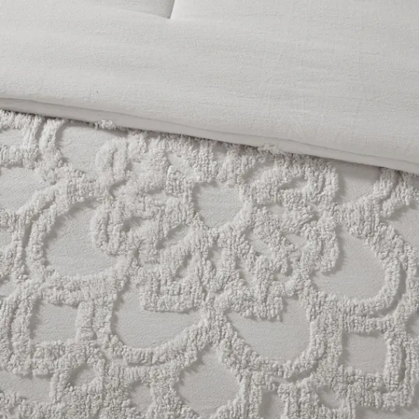 Comforters-Kirkland's Home Medallion Full/Queen 3-Pc. Comforter Set Gray