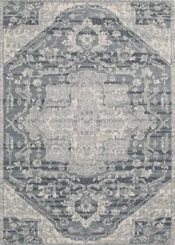 Outdoor Rugs-Kirkland's Home Medallion Lava Indoor/Outdoor Area Rug, 7X9 Blue