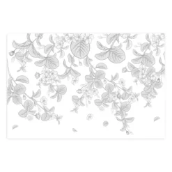Wall Murals & Wall Decals-Kirkland's Home Medium Leaves Peel And Stick Wall Mural Black/White