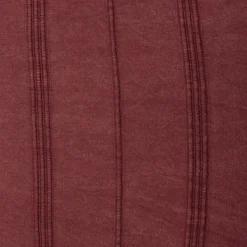 Pillows-Kirkland's Home Merlot Striped Organic Cotton Throw Pillow Red