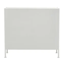 Cabinets & Sideboards-Kirkland's Home Metal And Glass X-Door Cabinet White