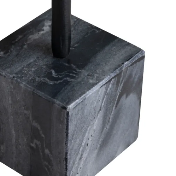 Statues & Figurines-Kirkland's Home Metal And Marble Abstract Sculptures, Set Of 2 Black/Gray