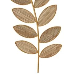 Wall Plaques-Kirkland's Home Metal And Reed Leaf Wall Plaques, Set Of 2 Brown