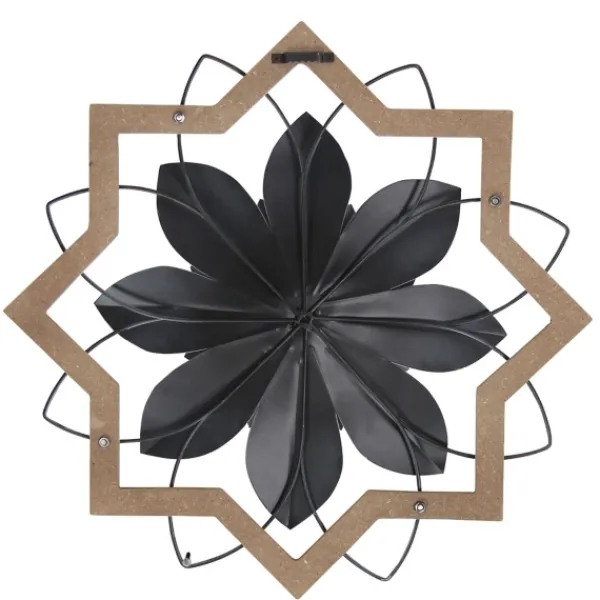 Wall Plaques-Kirkland's Home Metal And Wood Flower Wall Plaque White
