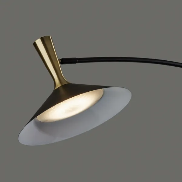 Floor Lamps-Kirkland's Home Metal Arched Modern Floor Lamp Black