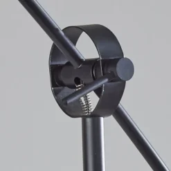 Floor Lamps-Kirkland's Home Metal Arched Oversized Shade Floor Lamp Black