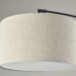 Floor Lamps-Kirkland's Home Metal Arched Oversized Shade Floor Lamp Black