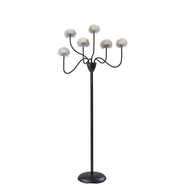 Floor Lamps-Kirkland's Home Metal 6-Arm Pom Pom Floor Lamp Black