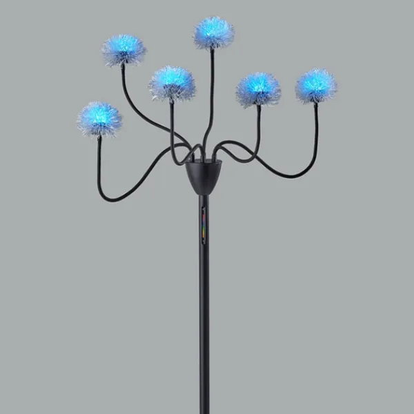 Floor Lamps-Kirkland's Home Metal 6-Arm Pom Pom Floor Lamp Black
