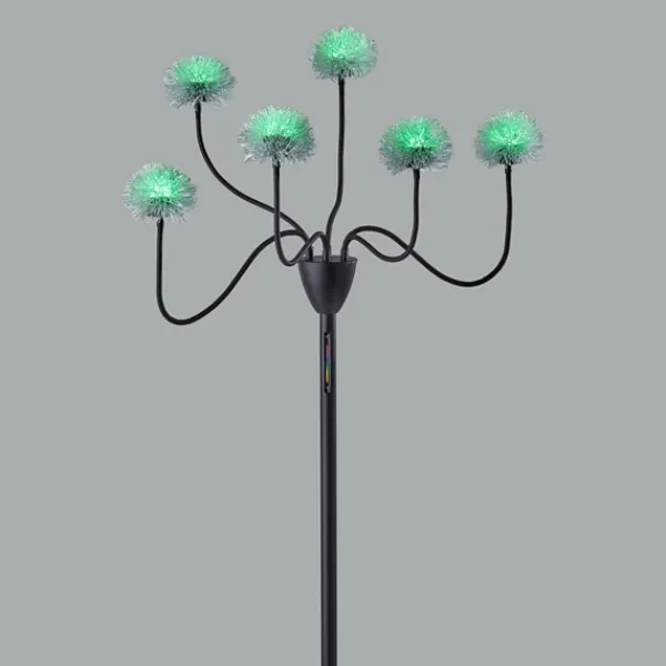 Floor Lamps-Kirkland's Home Metal 6-Arm Pom Pom Floor Lamp Black